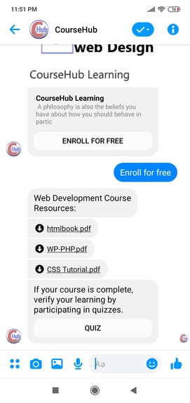  CourseHub: Online Courses With Certificates Bot – screenshot 5