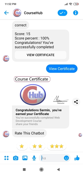  CourseHub: Online Courses With Certificates Bot – screenshot 8