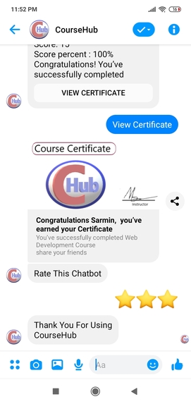  CourseHub: Online Courses With Certificates Bot – screenshot 9