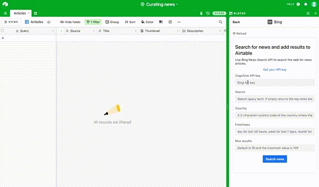 News Search Block – screenshot 1