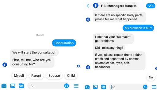 Alpo Bots - a chatbot for patients and doctors – screenshot 3