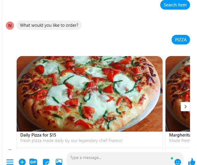 Restaurant bot – screenshot 7