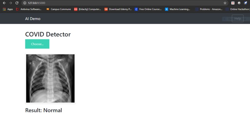 COVID Detector – screenshot 1
