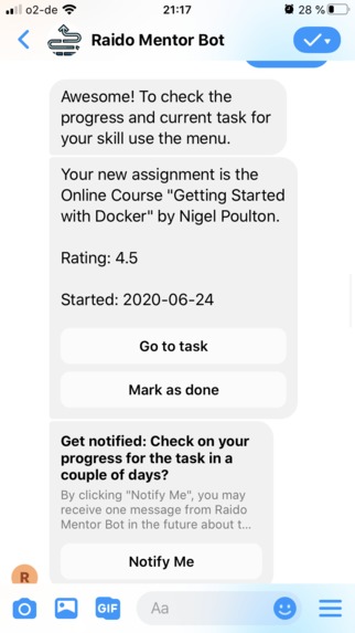 Raido Mentor Bot – screenshot 3