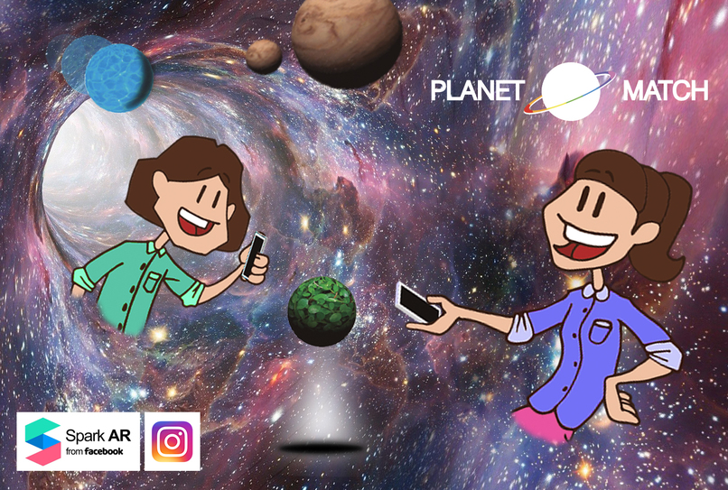 Planet Match - Multiplayer World-AR Game for Instagram calls – screenshot 1