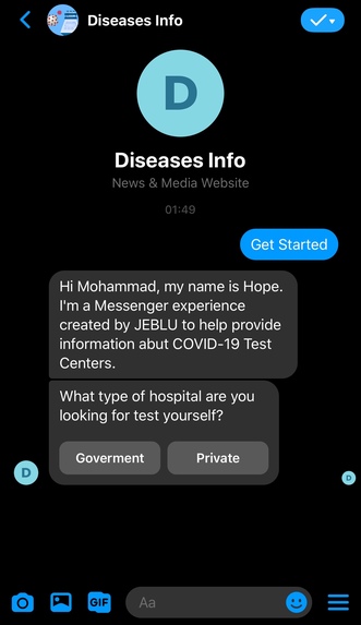 TestCenter.corona – screenshot 1