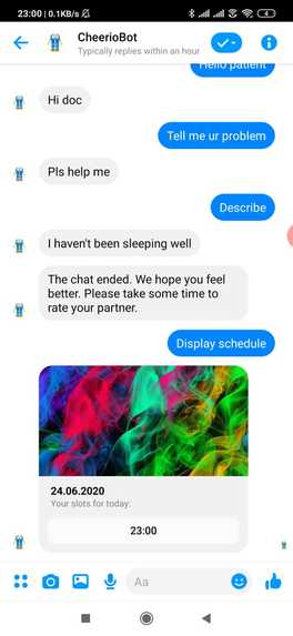 CheerioBot – screenshot 1