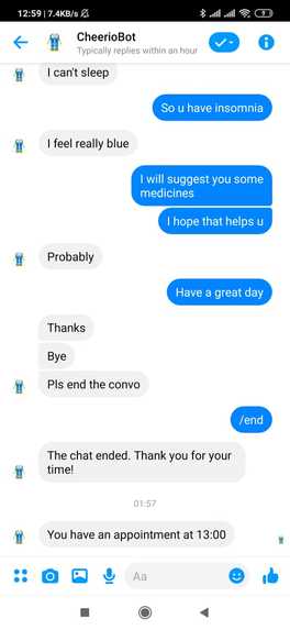 CheerioBot – screenshot 2