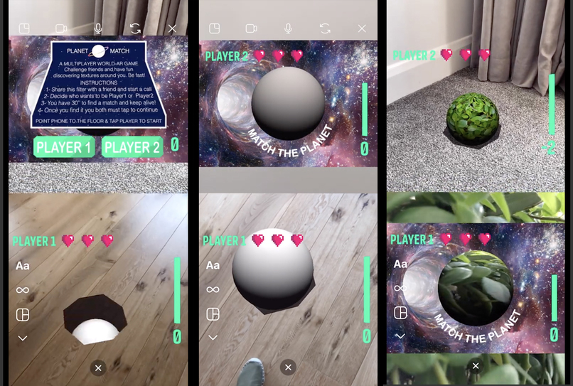 Planet Match - Multiplayer World-AR Game for Instagram calls – screenshot 4