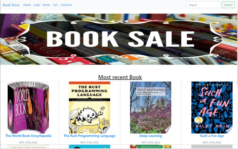 Online-book-store – screenshot 1