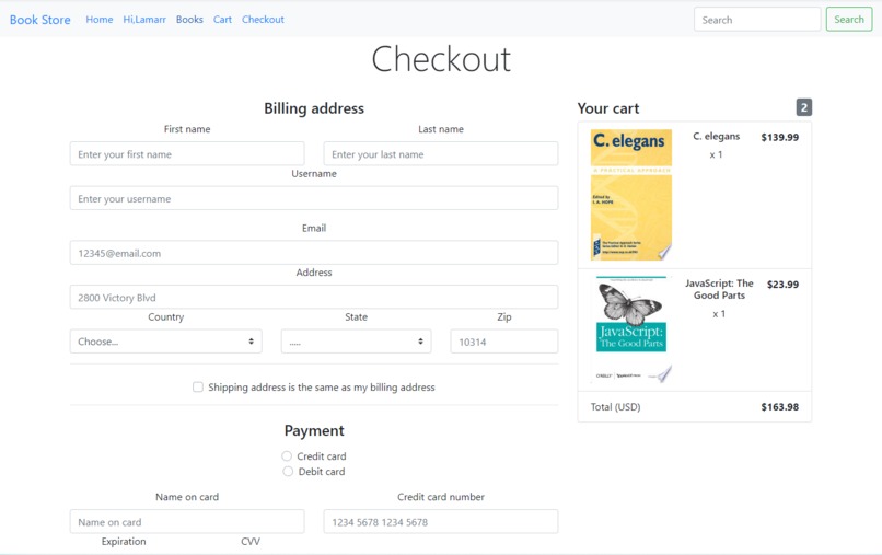 Online-book-store – screenshot 3