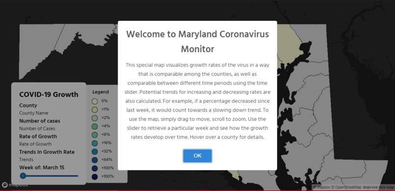 Maryland Coronavirus Monitor – screenshot 2