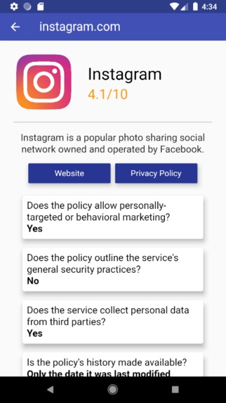 Privacypedia – screenshot 2