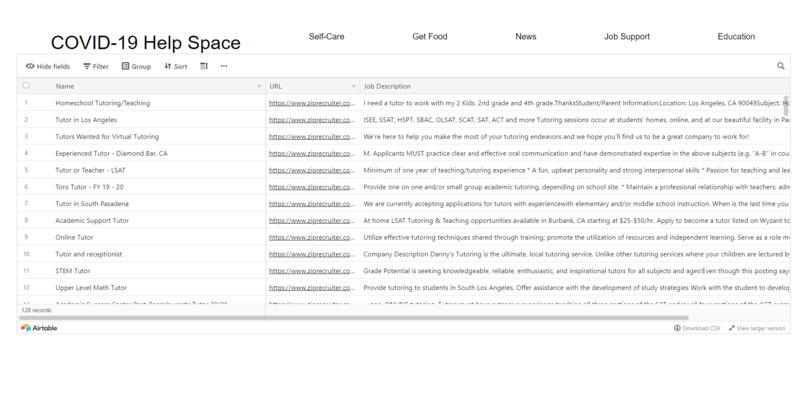 COVID-19 Help Space – screenshot 1