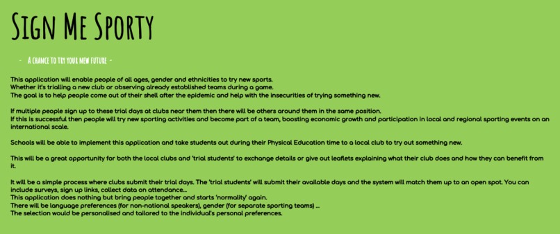 SignMeSporty  – screenshot 1