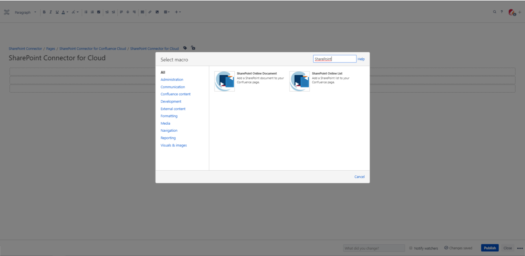 SharePoint Connector for Confluence Cloud Devpost