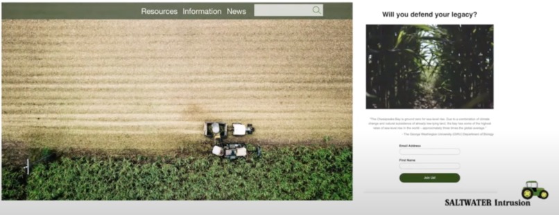 A Decision-Making Tool for Saltwater Intrusion in Maryland – screenshot 1