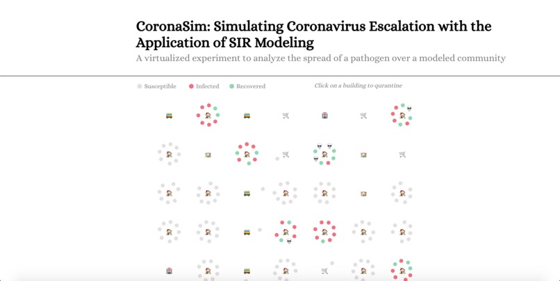 CoronaSim – screenshot 2