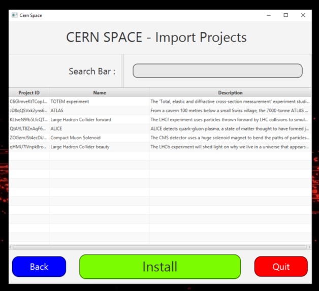 CernSpace – screenshot 4