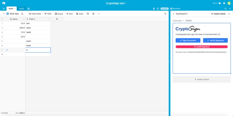 CryptoSign – screenshot 2