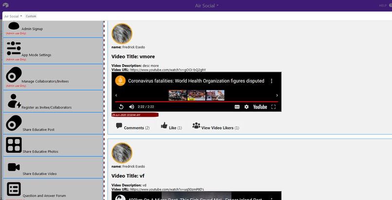 Air Social  – screenshot 1