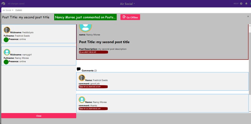 Air Social  – screenshot 4
