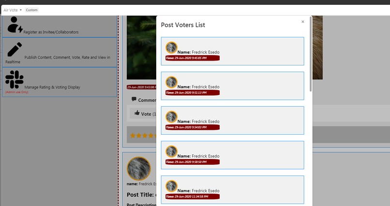 Air Vote – screenshot 2