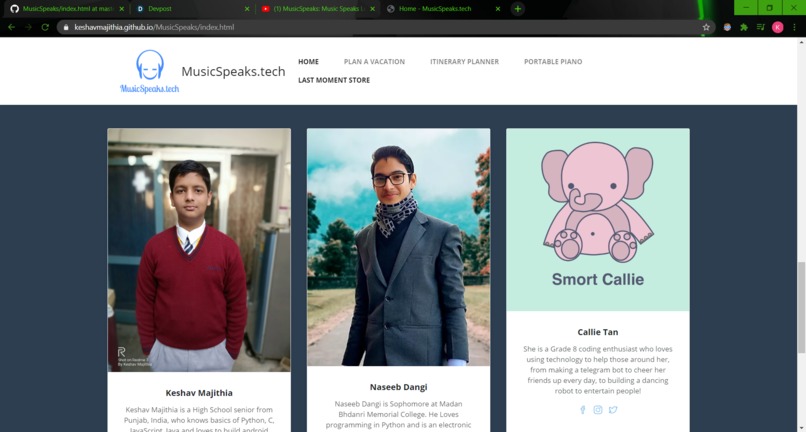 MusicSpeaks.tech – screenshot 2