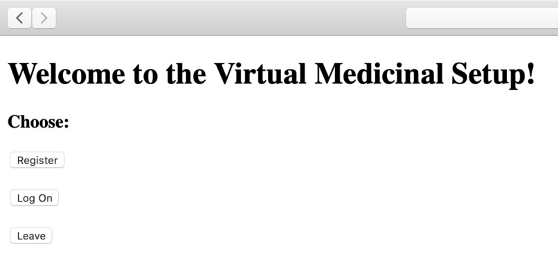 Virtual Medicinal Setup – screenshot 1
