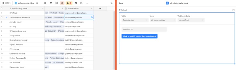 Pivot Chart Block & Block Webhook – screenshot 3
