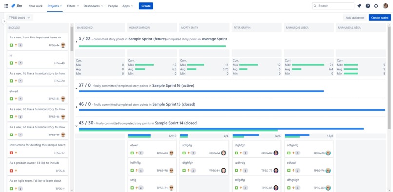 Velocity Sprint Planning & Tracking – screenshot 2
