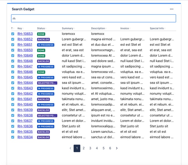 Search Gadget for Jira – screenshot 2