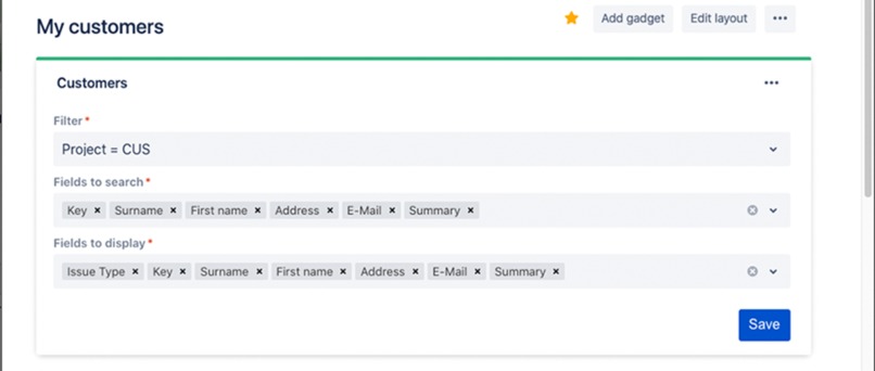 Search Gadget for Jira – screenshot 3