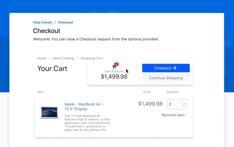 Checkout - Procurement for Jira Service Desk – screenshot 4