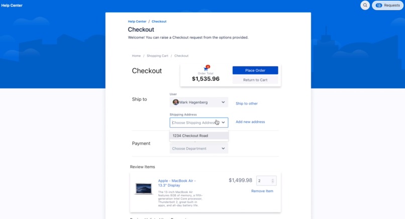 Checkout - Procurement for Jira Service Desk – screenshot 5