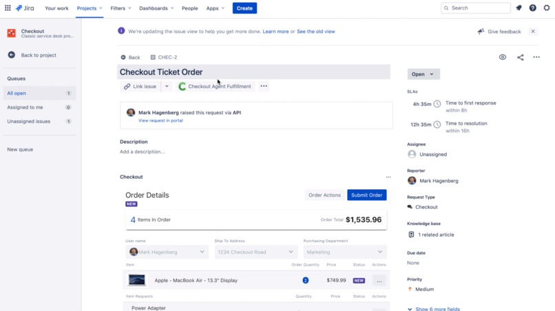 Checkout - Procurement for Jira Service Desk – screenshot 10