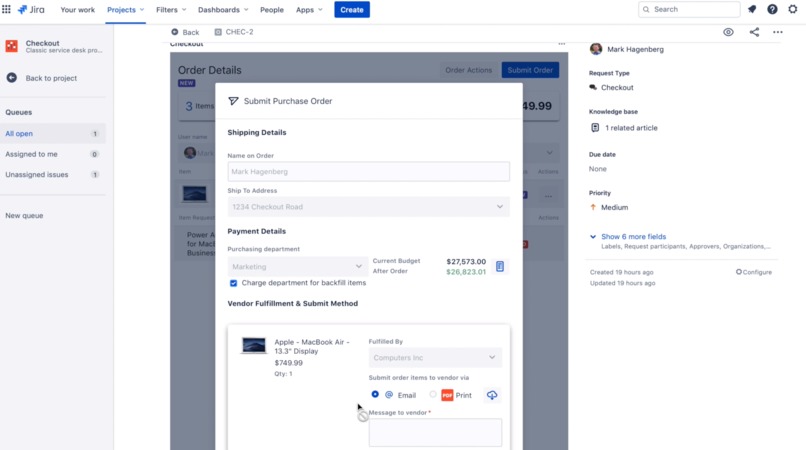 Checkout - Procurement for Jira Service Desk – screenshot 11