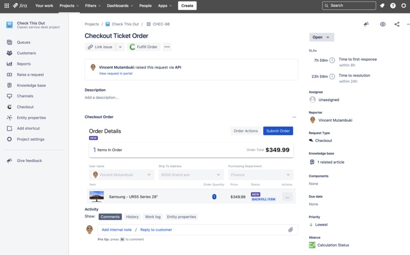 Checkout - Procurement for Jira Service Desk – screenshot 18