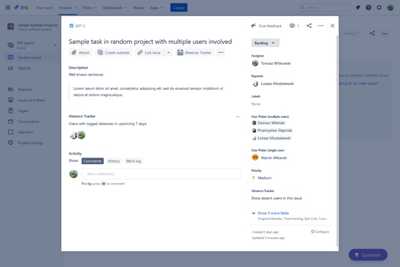 Absence Tracker – screenshot 1