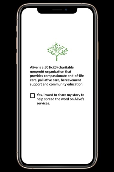 Alive Hospice Mobile Application – screenshot 2