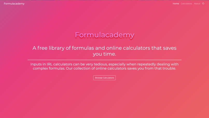 Formulacademy – screenshot 1