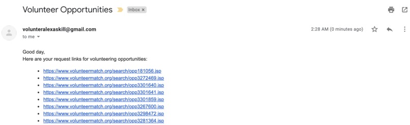 Volunteer Finder – screenshot 3