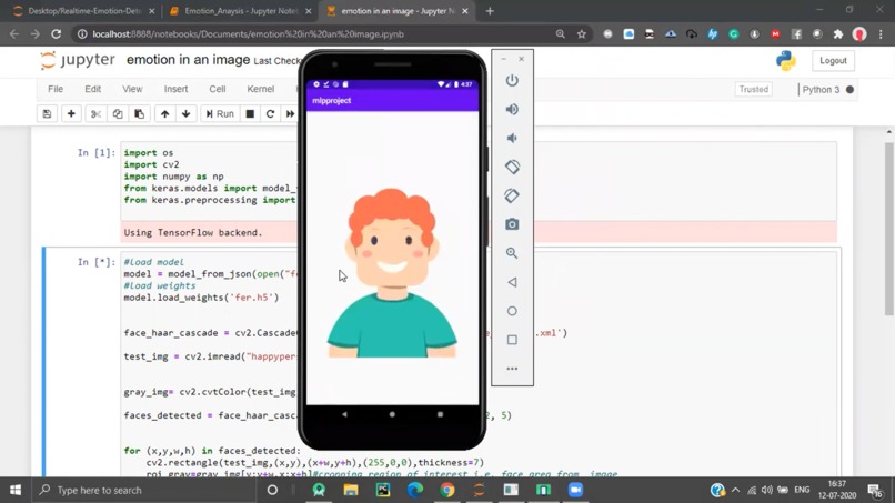 Emotion analyzer – screenshot 3