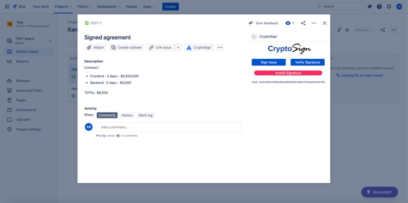 CryptoSign – screenshot 3