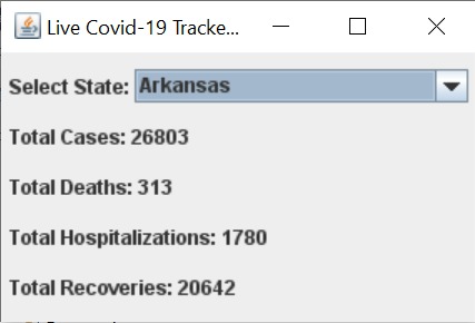 Live COVID-19 Tracker for the USA – screenshot 1