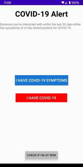 COVID-19 Alert – screenshot 2