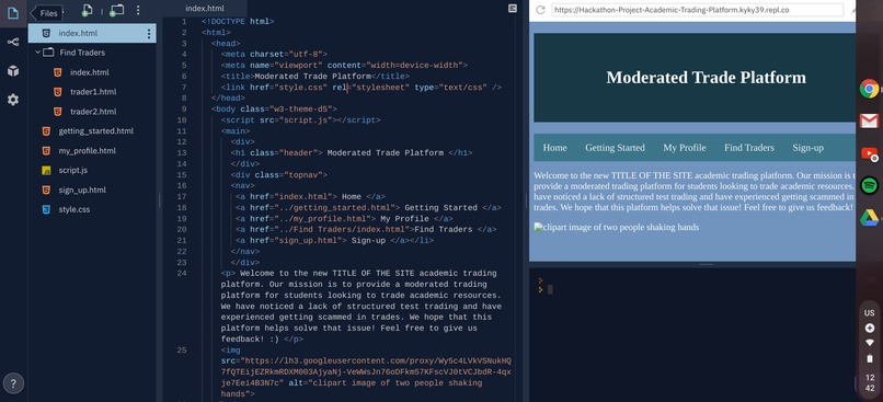 Moderated Trade Platform – screenshot 1