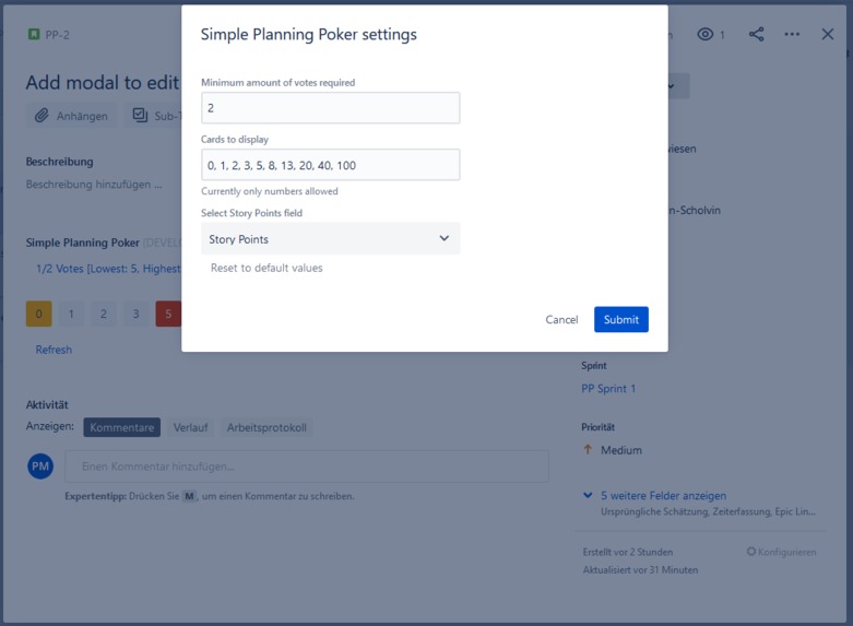Simple Planning Poker – screenshot 3