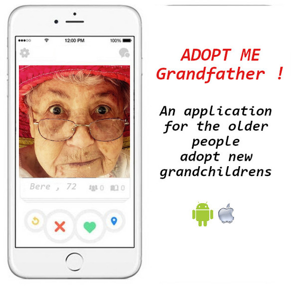 Adopt me grandfather! , a messenger service for the elderly  – screenshot 1
