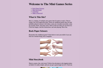 The Mini Games Series